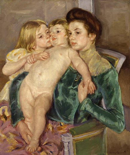 Mary Cassatt's "The Caress"  