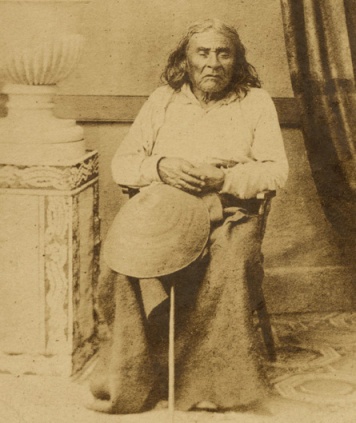 Chief Seattle, c. 1864. This is the only known photograph of the Indian elder. (Courtesy University of Washington Digital Library)