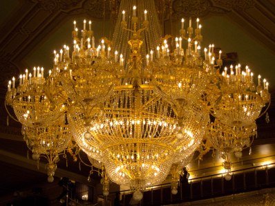 Chandelier at Moscow's Bolshoi Theater