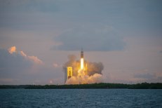 The Orion spacecraft launches at dawn on December 5 from Cape Canaveral in Florida