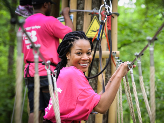 See what your date is made of in DC’s favorite outdoor obstacle course (Credit: Go Ape)