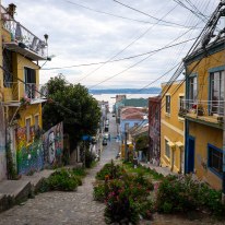 Port view of Valparaíso, Chile